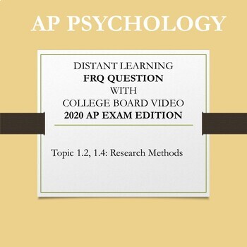 ap psychology frq on research methods