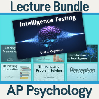 Preview of AP Psychology - Unit 2 Lecture Bundle (Cognition)