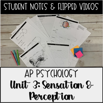 Preview of AP Psychology Unit 3 Sensation & Perception Student Notes