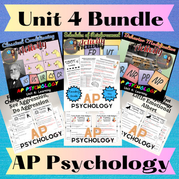 Preview of AP Psychology Unit 4 Growing Bundle