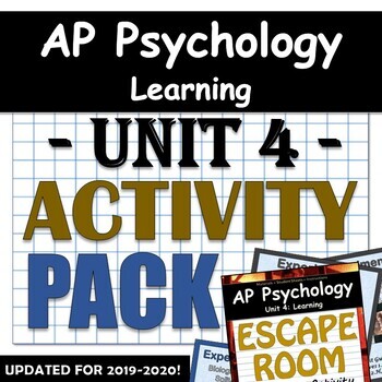 Preview of AP Psychology / AP Psych - Unit 4: Learning - Activity Pack!