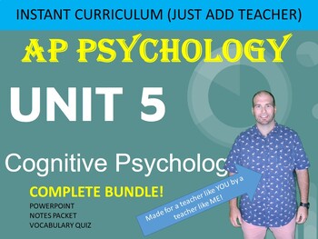 Preview of AP Psychology - Unit 5 - Cognitive Psychology - COMPLETE BUNDLE
