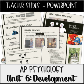 Preview of AP Psychology Unit 6 Development Powerpoint Presentations