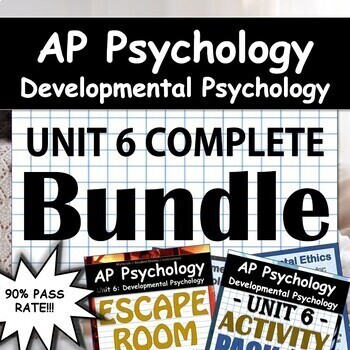 Preview of AP Psychology / AP Psych - Unit 6 - Developmental Psychology - Google Drive!