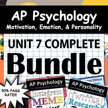 Preview of AP Psychology / AP Psych - Unit 7 - Motivation, Emotion, & Personality - Google