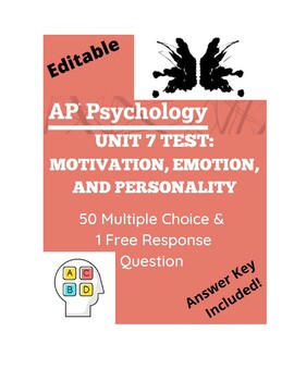 psychology personality activities