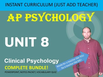 Preview of AP Psychology - Unit 8 - Clinical Psychology - UNIT BUNDLE