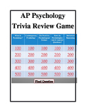 AP Psychology Unit Review Game History and Research Methods