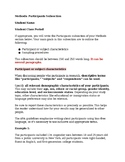 AP Research Methods Section Participants Editable Worksheet