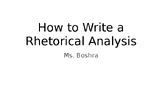 AP Rhetorical Analysis - English Lang and Comp - How to gu