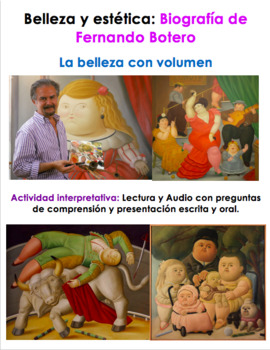 Preview of Distance Learning AP Spanish Belleza y estética Lectura y Audio Fernando Botero