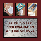 AP® STUDIO ART Evaluation Peer Grading Rubric High School Art