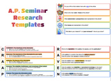 AP Seminar Research CRAAP & RAVEN editable templates