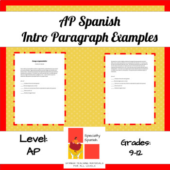 ap spanish exam essay examples