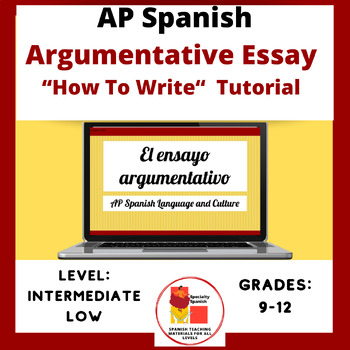 how long should the ap spanish argumentative essay be