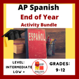 AP Spanish End of Year Activity Bundle Projects & Activiti