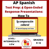 AP Spanish Exam Bundle Open Ended Questions FOUR How To Pr