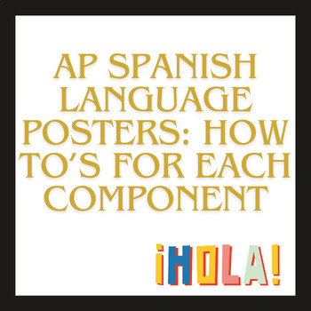 Preview of AP Spanish Language Posters- Componentes del Examen AP