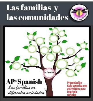 Preview of AP Spanish:Las Familias y las comunidades:Can be use as distance learning .