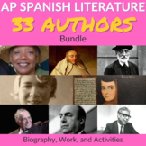 AP Spanish Literature Authors Bundle: 33 Google Slides Pre