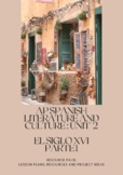 AP Spanish Literature and Culture Unit 2 Part 1 Lazarillo 
