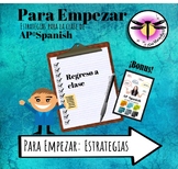 AP Spanish: Para empezar - Overview parts of the exam and 