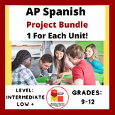 AP Spanish Projects Bundle: 1 or more for each unit!