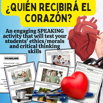 Preview of AP Spanish | Spanish | Speaking Activity | Oral | ¿Quien recibirá el corazón?