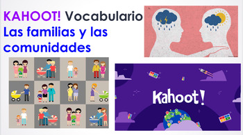 Preview of AP Spanish Vocabulary Kahoot & PearDeck Review | Las familias y las comunidades