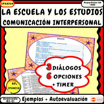 Preview of AP Spanish interpersonal speaking no prep practice Simulador de conversaciones