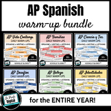 AP Spanish warm-ups FULL YEAR BUNDLE! - calentamiento bell