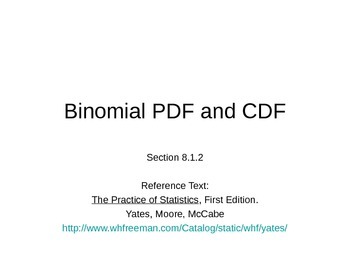 binomial cdf