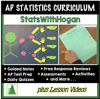 Preview of AP Statistics Curriculum Mega Bundle (with videos of each lesson)