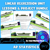 AP Statistics CSI Themed Linear Regression Unit PBL Bundle