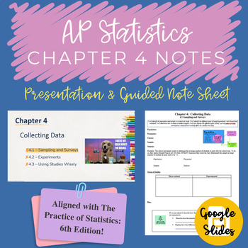 Preview of AP Statistics Chapter 4 Notes Google Slides and Guided Notes