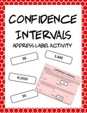 AP Statistics Confidence Intervals Address Label Activity