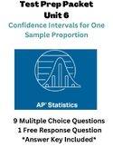 AP Statistics- Confidence Intervals for One Sample Proportion