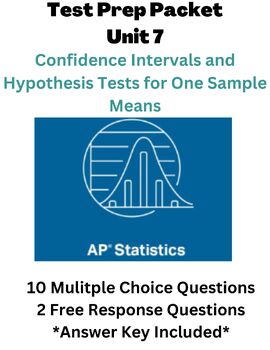 Preview of AP Statistics: Confidence Intervals and Hypothesis Tests for One Sample Mean