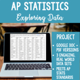 AP Statistics Data Displays Project Histogram, Scatterplot, and More
