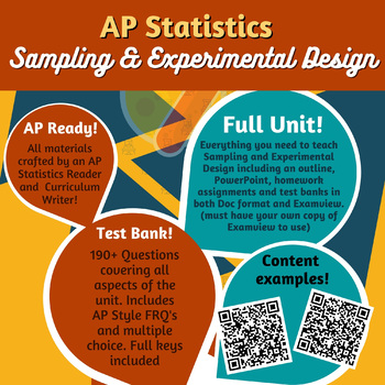 Preview of AP Statistics Design Unit