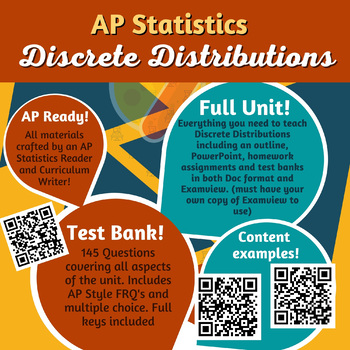 Preview of AP Statistics: Discrete Distributions: Full Unit