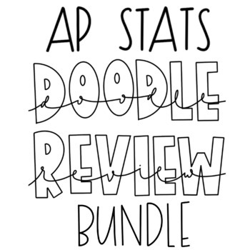 Preview of AP Statistics Doodle Review Bundle