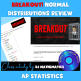 AP Statistics - Escape Room Breakout Game Normal Distribut
