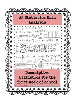 Preview of AP Statistics First Week of School Activity