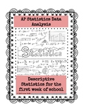 AP Statistics First Week of School Activity