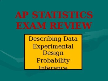 Preview of AP Statistics Full Course Review Presentation/Lesson - 110 Slides - 4 classes