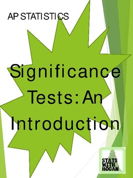 Preview of AP Statistics-Introduction to Significance Tests (Lesson only)