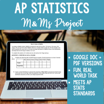 Preview of AP Statistics M&M Sampling Distribution Project - Works for Distance Learning!