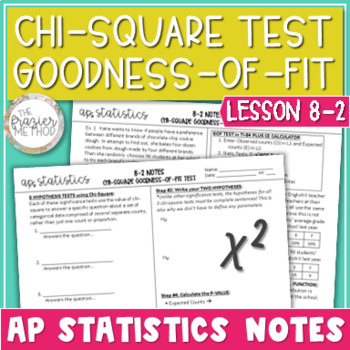 Preview of AP Statistics Notes Chi-Square Goodness-of-Fit Test / Chi Square GOF Test