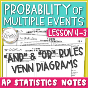 Preview of AP Statistics Notes Compound Probability of Multiple Events & Mutually Exclusive